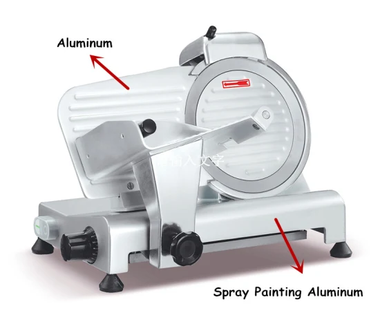 Анодированный коммерческий слайсер Forcome Elite для тяжелых условий эксплуатации, Электрический мясорезка, Мясорезка, Сырорезка, Слайсер